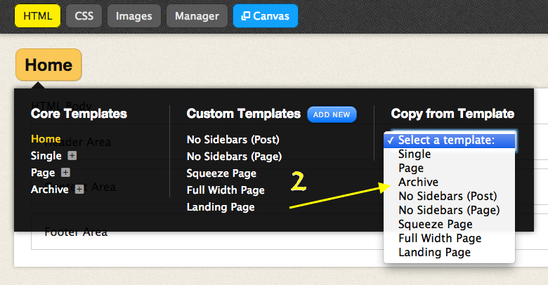 Duplicate Page Template