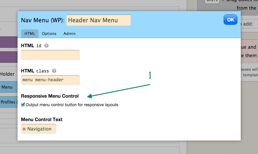 Responsive Menu Option